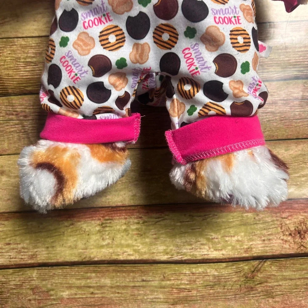 Build-A-Bear Girl Scouts Coconut Caramel Bear Smart Cookie Sleeper Plush 16in
